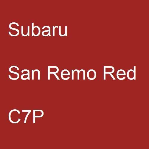 Subaru, San Remo Red, C7P.